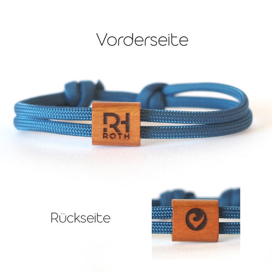 ROTH x myjori sailing rope bracelets wood blue - Stylisches Accesoire im ROTH- Design