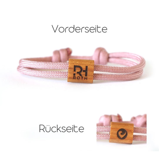 ROTH x myjori sailing rope bracelets wood pink - Stylisches Accesoire im ROTH- Design