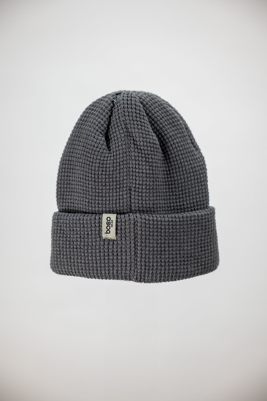 boco GEAR Waffle Knit Beanie dark grey- wärmende Mütze an kalten Tagen