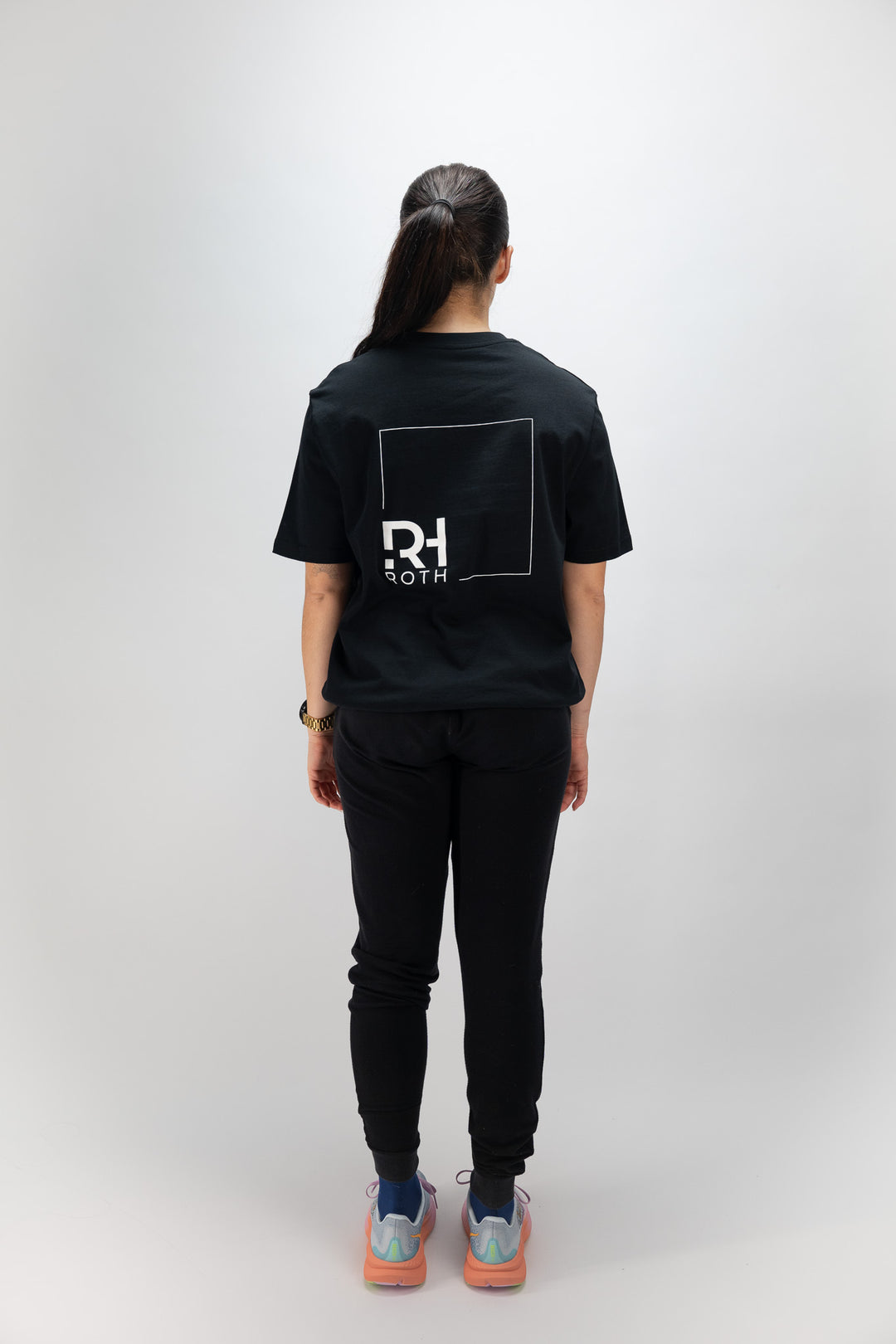 Unisex Casual T-Shirt RH/TRI Basic Line schwarz