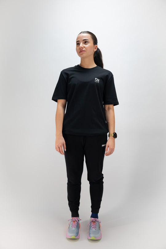 Unisex Casual T-Shirt RH/TRI Basic Line schwarz