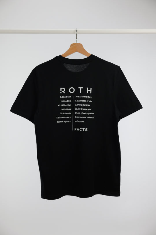 Unisex Casual T-Shirt ROTH facts - Klassischer Look mit dem ROTH Aufdruck und Zahlen zum Challenge Roth